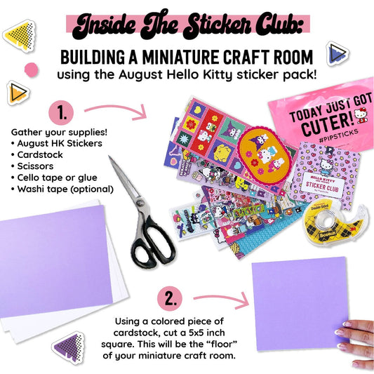 Inside the Sticker Club: Building a Miniature Craft Room!