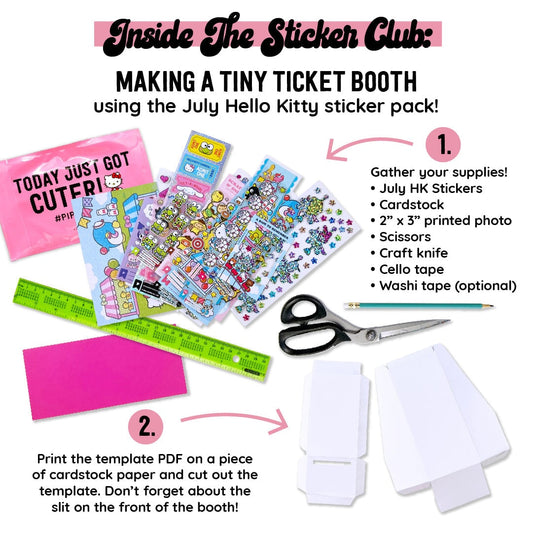 Inside the Sticker Club: Making a Tiny Ticket Booth