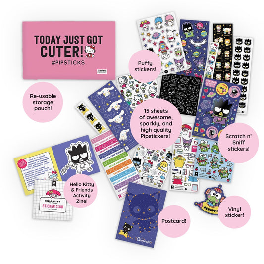Sneak Peek: August Hello Kitty & Friends Sticker Club