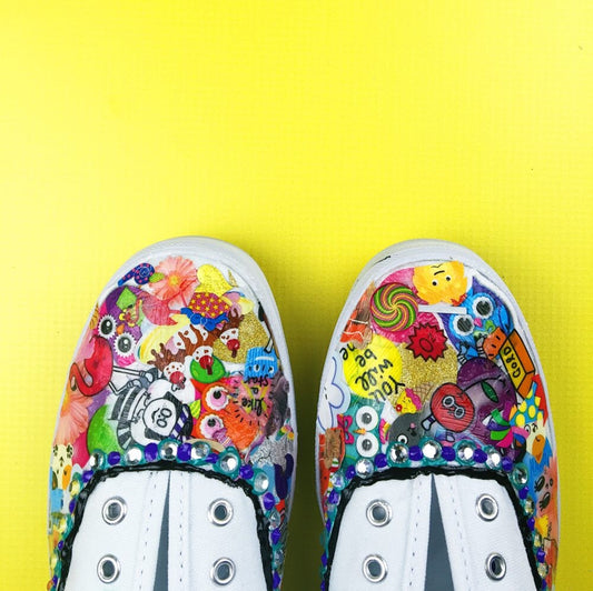 stickerbomb keds are so cool