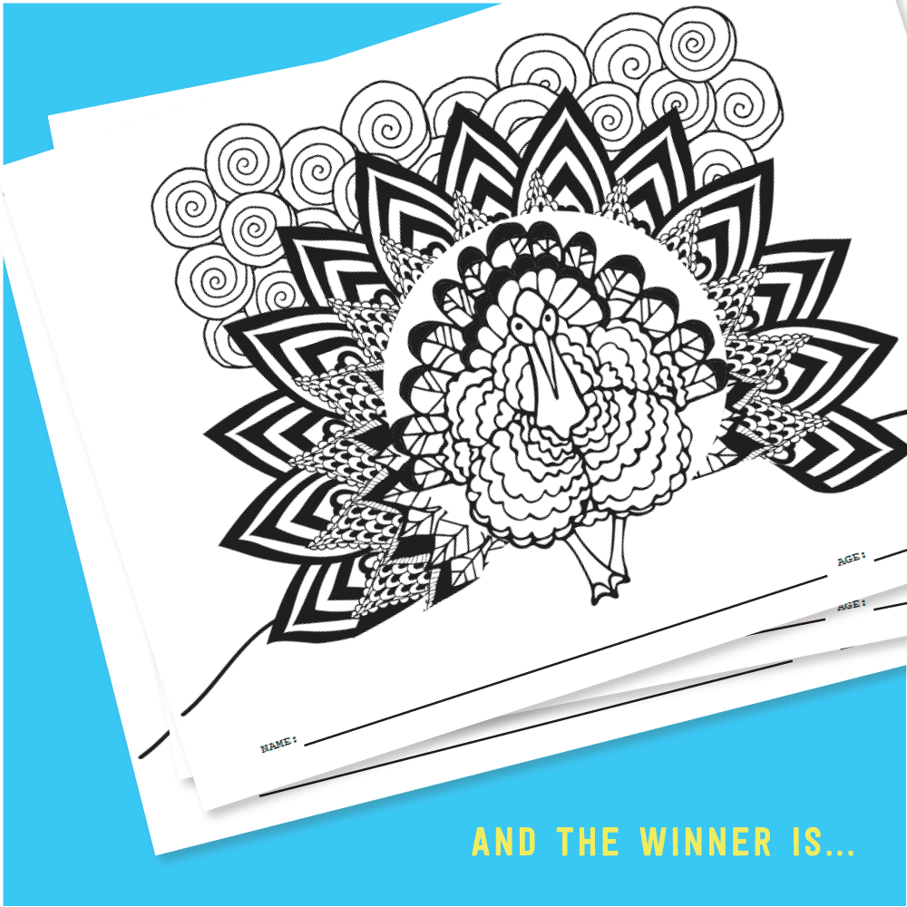 Coloring contest winner
