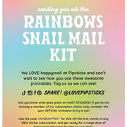 Rainbows Snail Mail Kit
