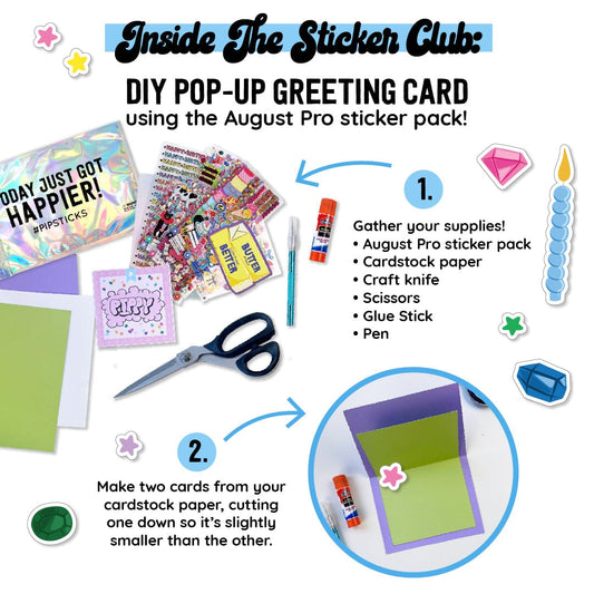 Inside the Sticker Club: DIY Pop-Up Greeting Card