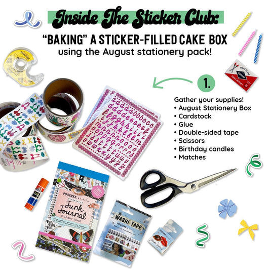 Inside the Sticker Club: "Baking" a Sticker-Filled Cake Box