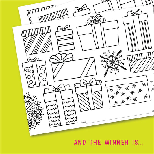 December Kids Club Coloring Contest Winner