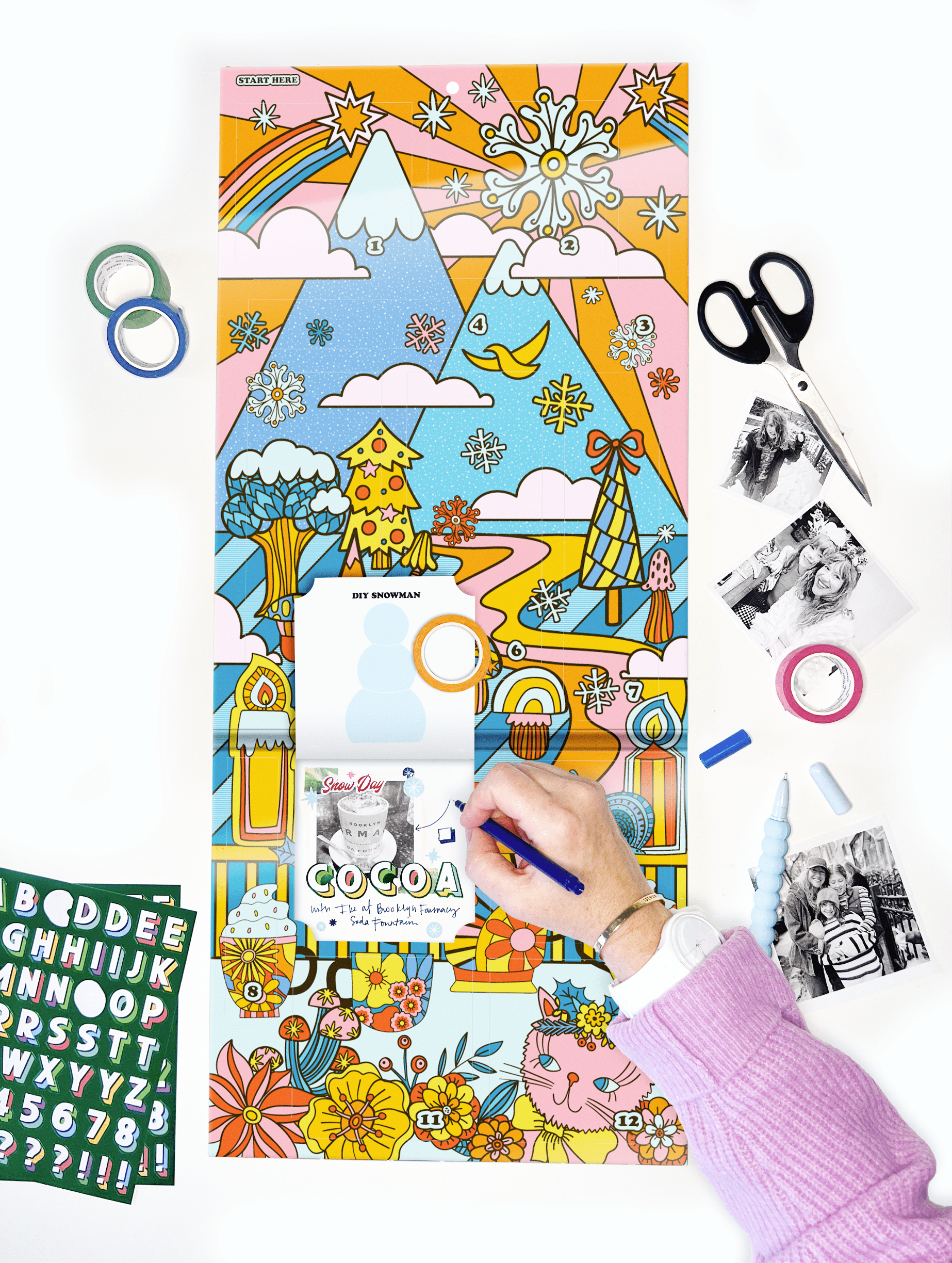 Counting Days Sticker Sticker Countdown Calendars - Winter Edition!