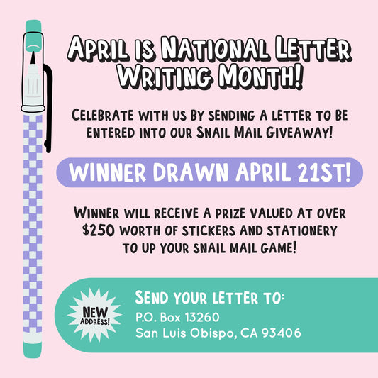 Fanmail Giveaway - National Letter Writing Month!
