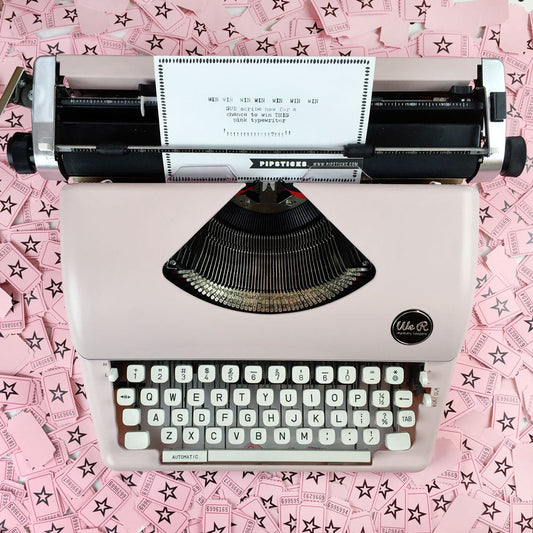 We're giving away a typewriter!