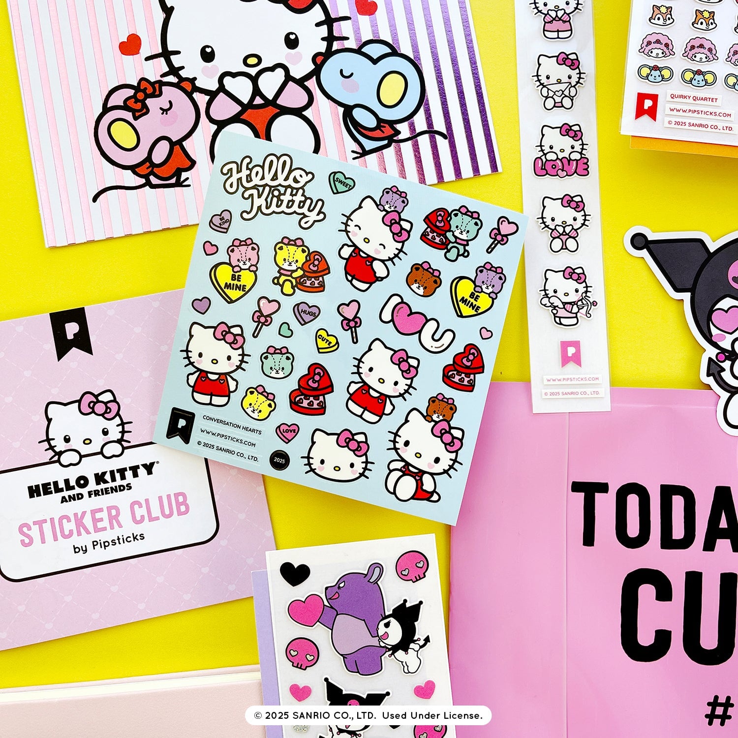 Stop and Smell the Roses Hello Kitty Sticker Pack
