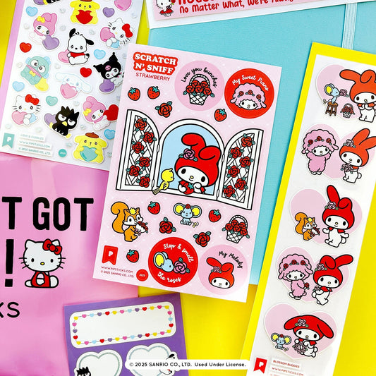 Stop and Smell the Roses Hello Kitty Sticker Pack