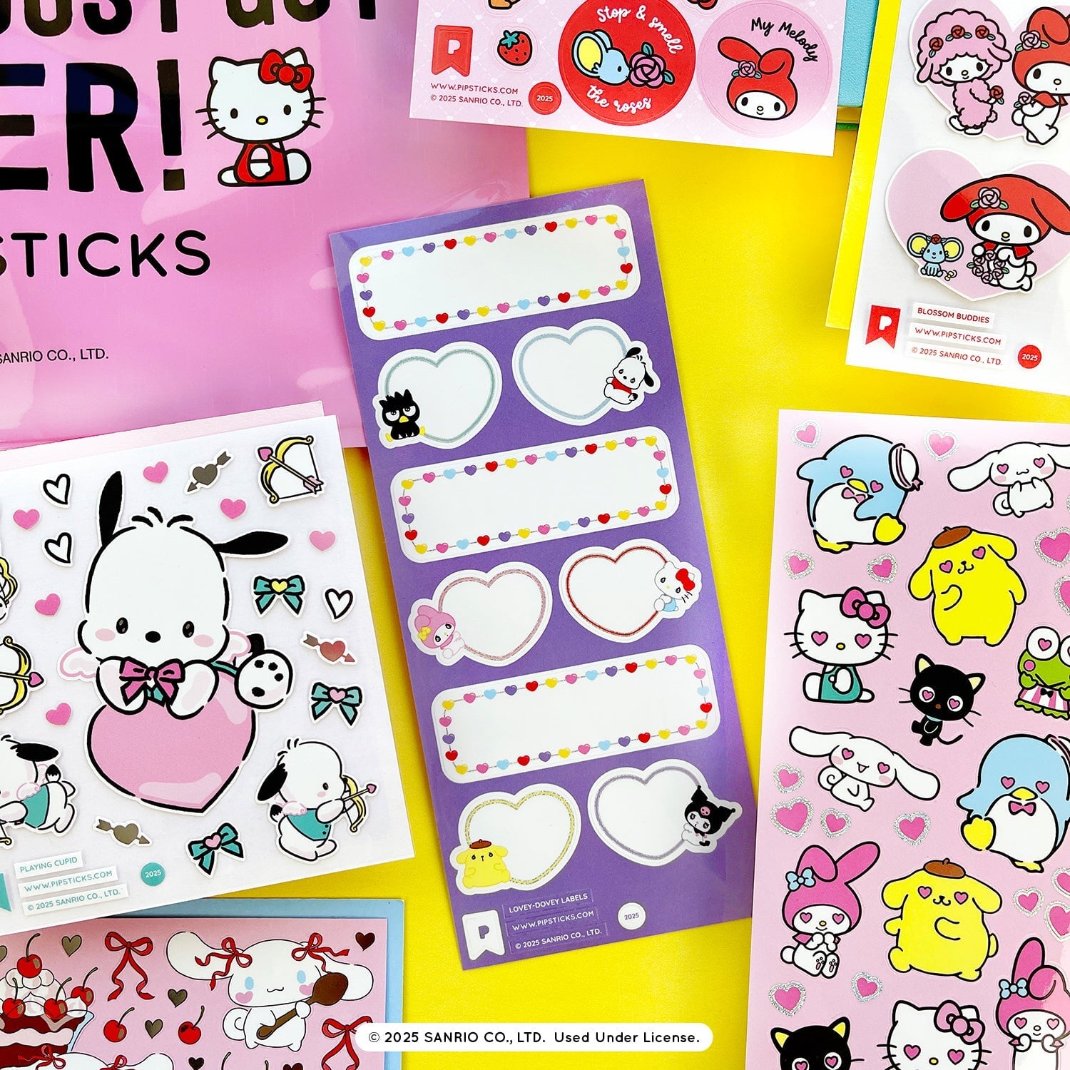 Stop and Smell the Roses Hello Kitty Sticker Pack