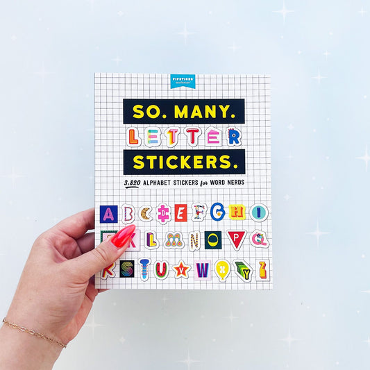 So. Many. Letter Stickers Book