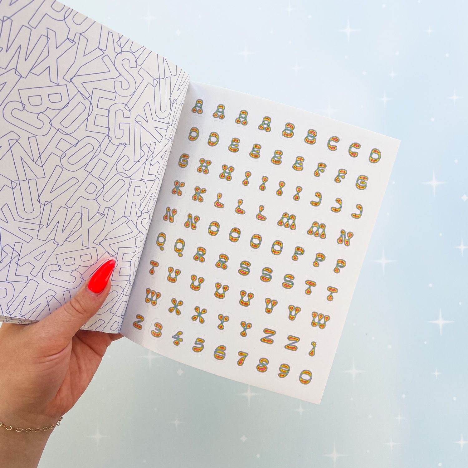 So. Many. Letter Stickers Book