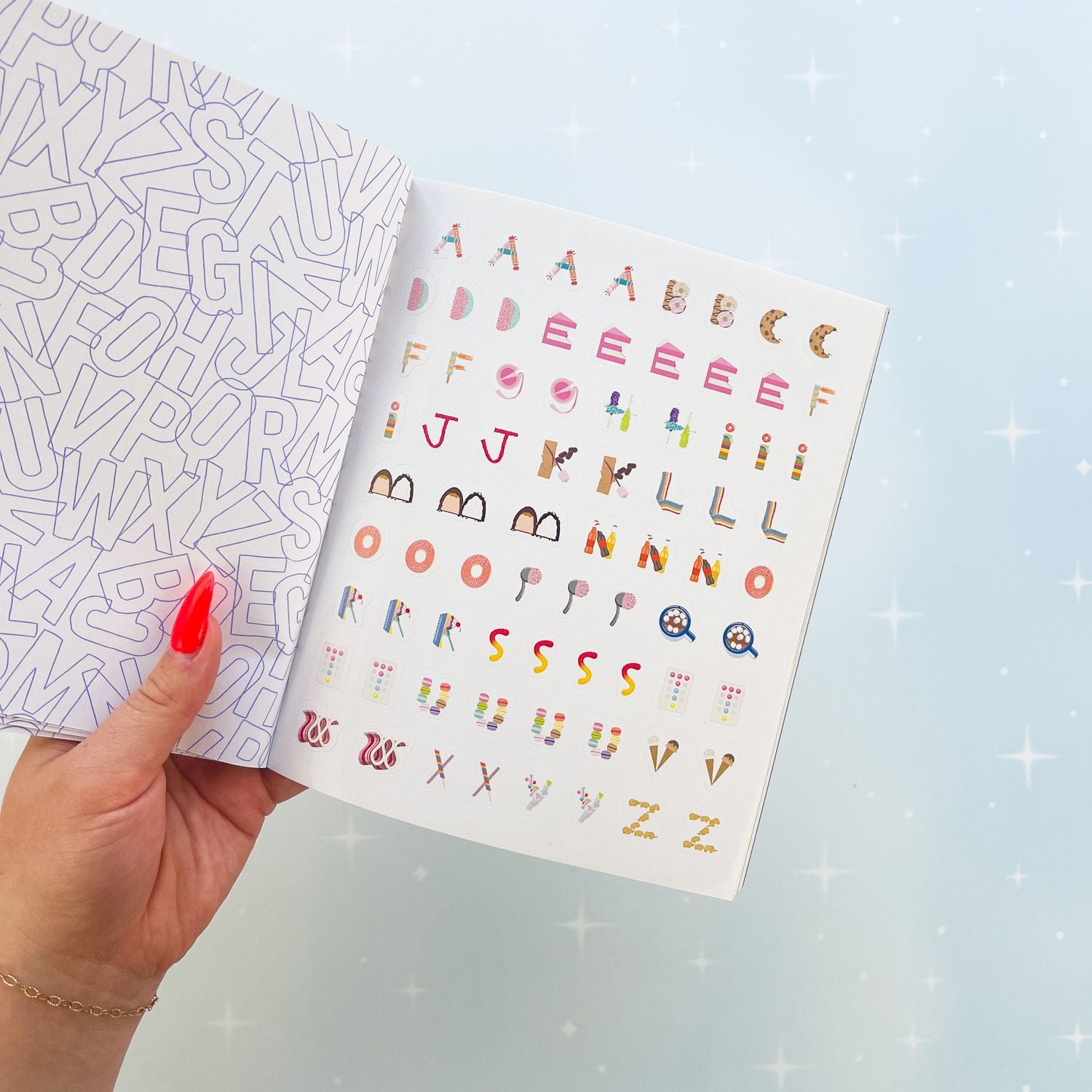 So. Many. Letter Stickers Book