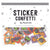 Ghostly Greetings Sticker Confetti