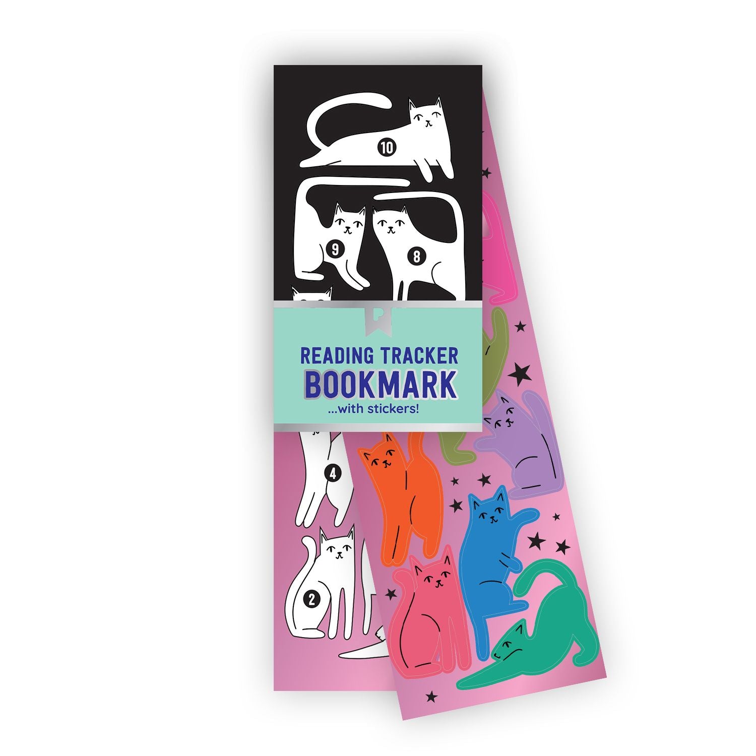 Curious Cats Reading Tracker Bookmark