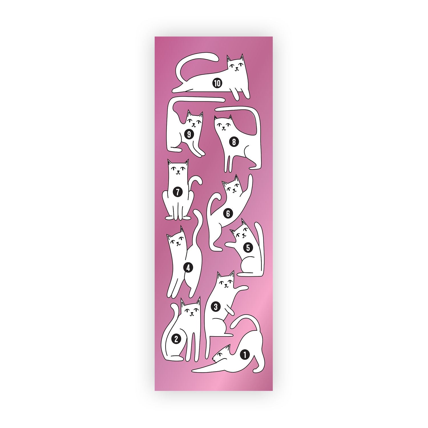 Curious Cats Reading Tracker Bookmark