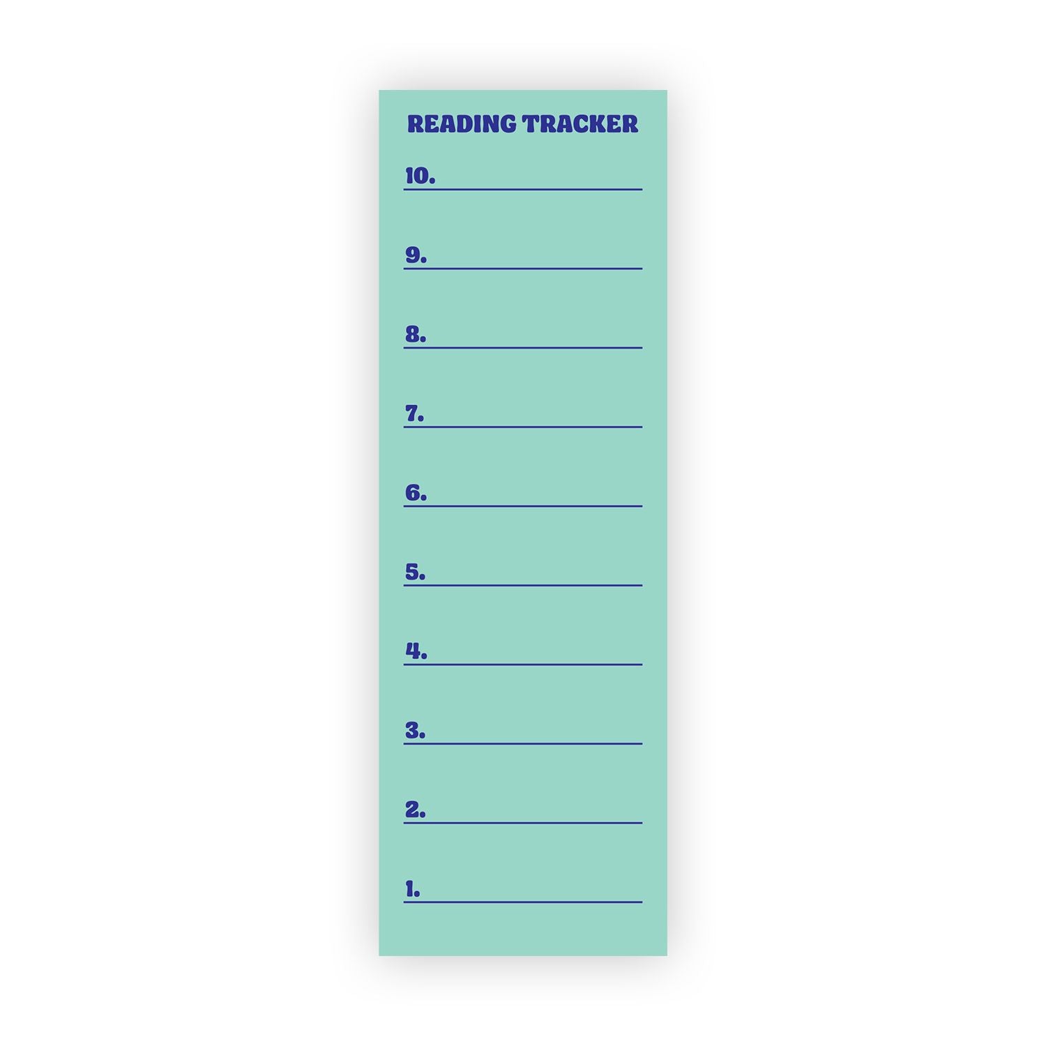 Curious Cats Reading Tracker Bookmark