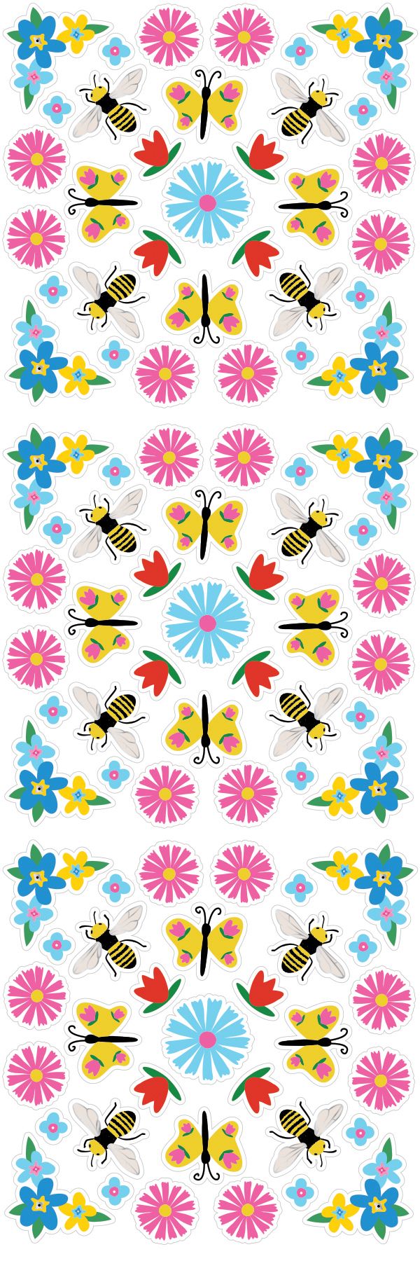 Blossom & Buzz DIY Sticker Burst Bookmark
