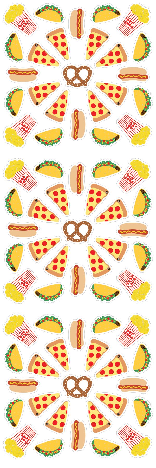 Sporting Snacks DIY Sticker Burst Bookmark