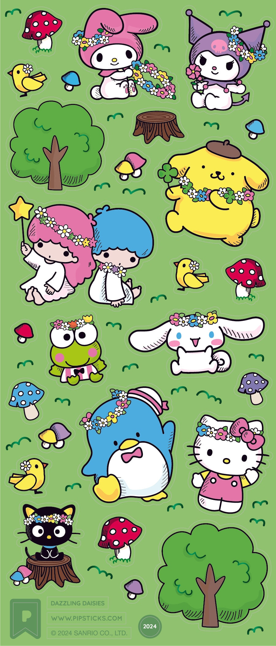 Friendship & Florals Hello Kitty and Friends Sticker Pack