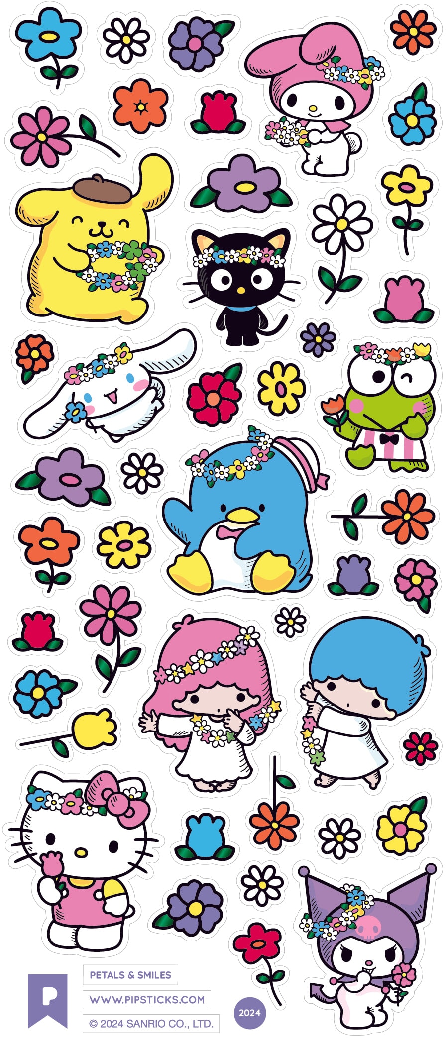 Friendship & Florals Hello Kitty and Friends Sticker Pack