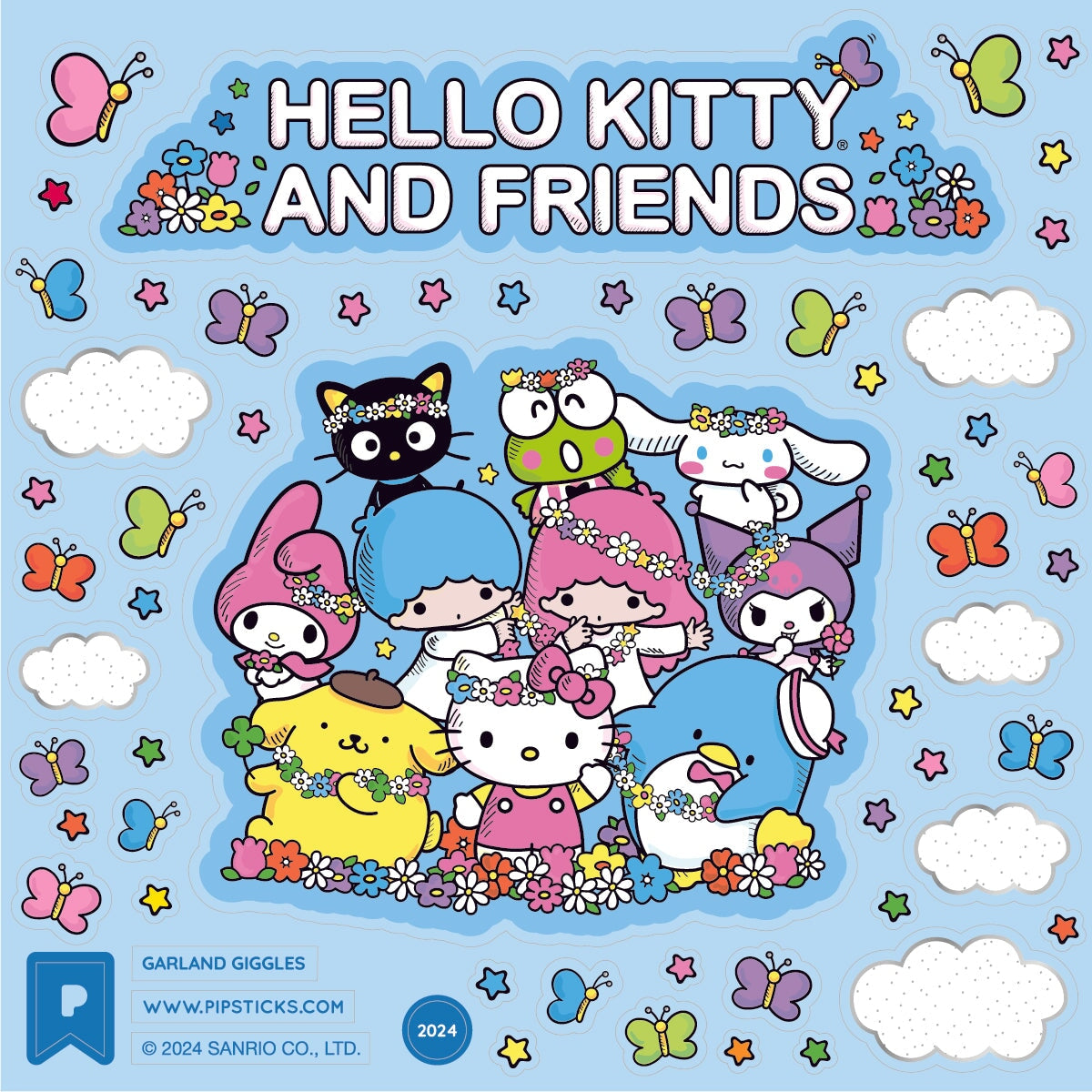 Friendship & Florals Hello Kitty and Friends Sticker Pack
