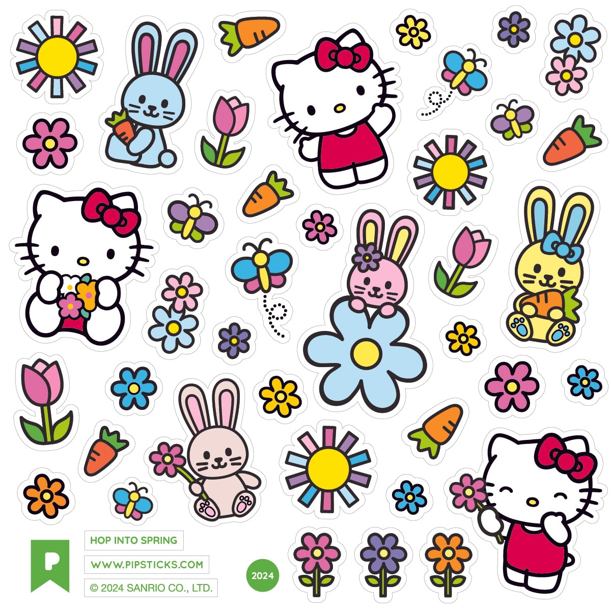 Friendship & Florals Hello Kitty and Friends Sticker Pack