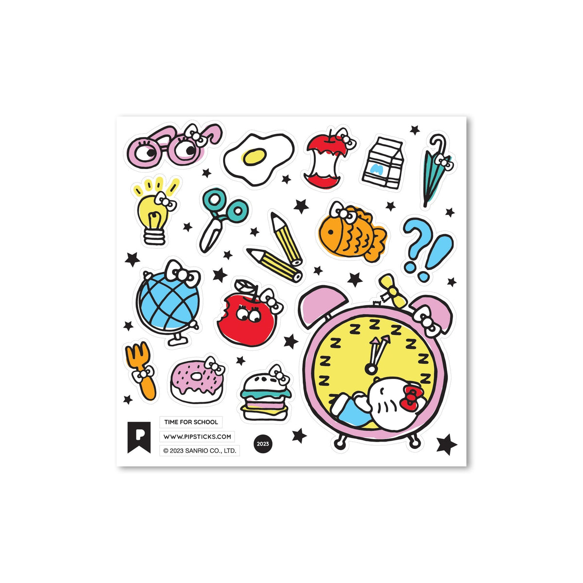 Hello Kitty Scool Sticker School Bus Rules Hello Kitty Sticker Pack