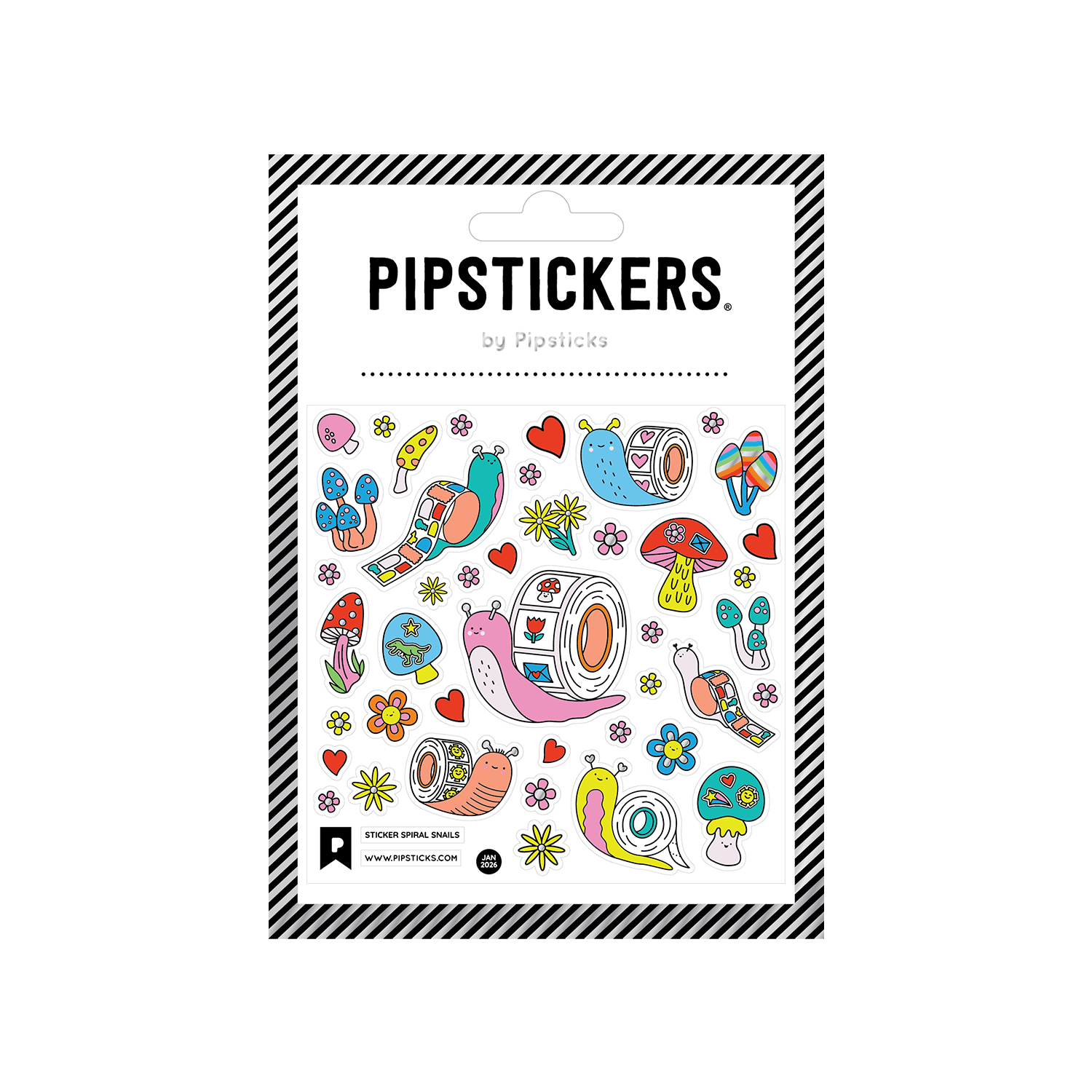 Sticker Spiral Snails