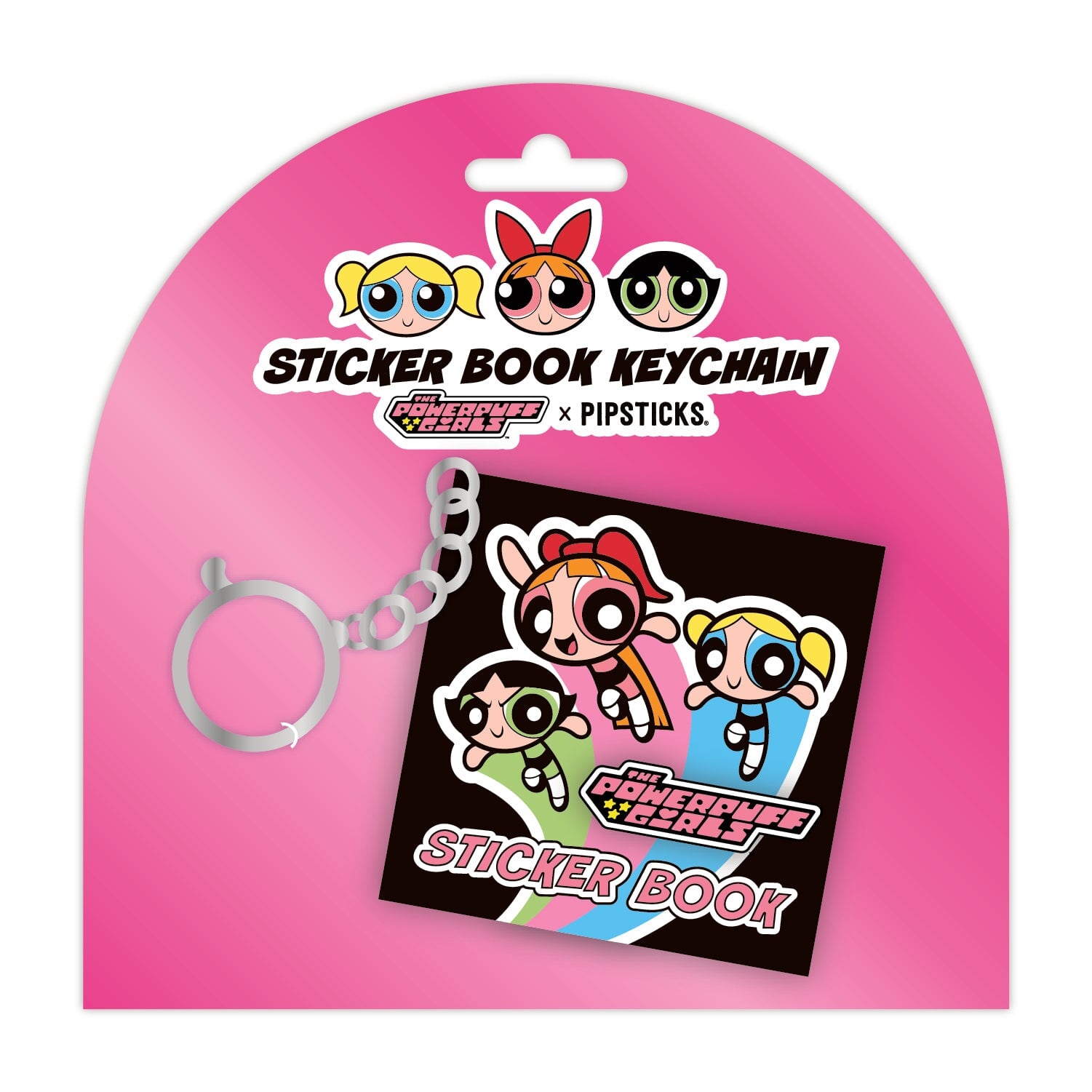 The Powerpuff Girls Mini Sticker Book Keychain