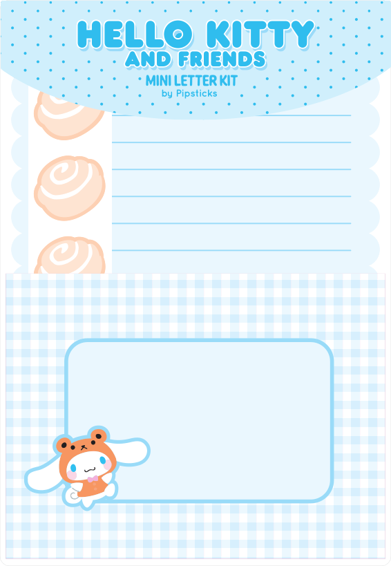 Cinnamoroll Sweet Cuddles Mini Letter Kit