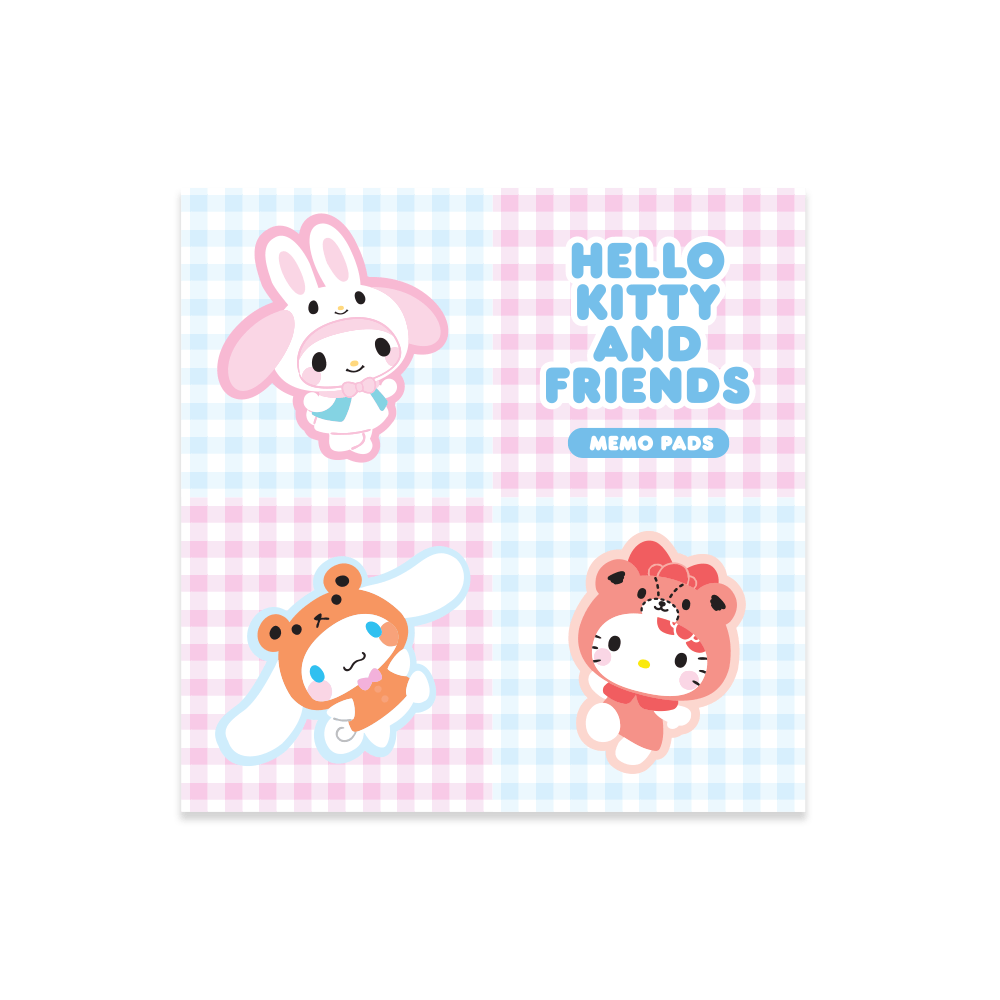 Hello Kitty and Friends Sweet Treats Tri-fold Memo Pad