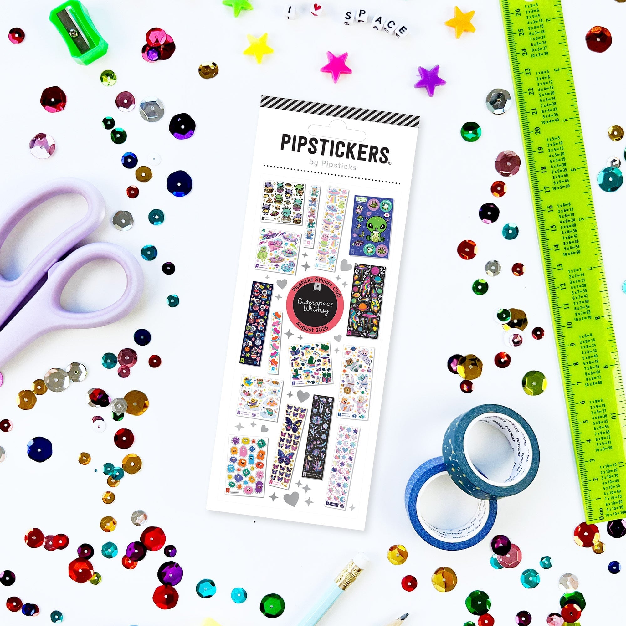 August 2026 Sticker Collections: Outerspace Whimsy