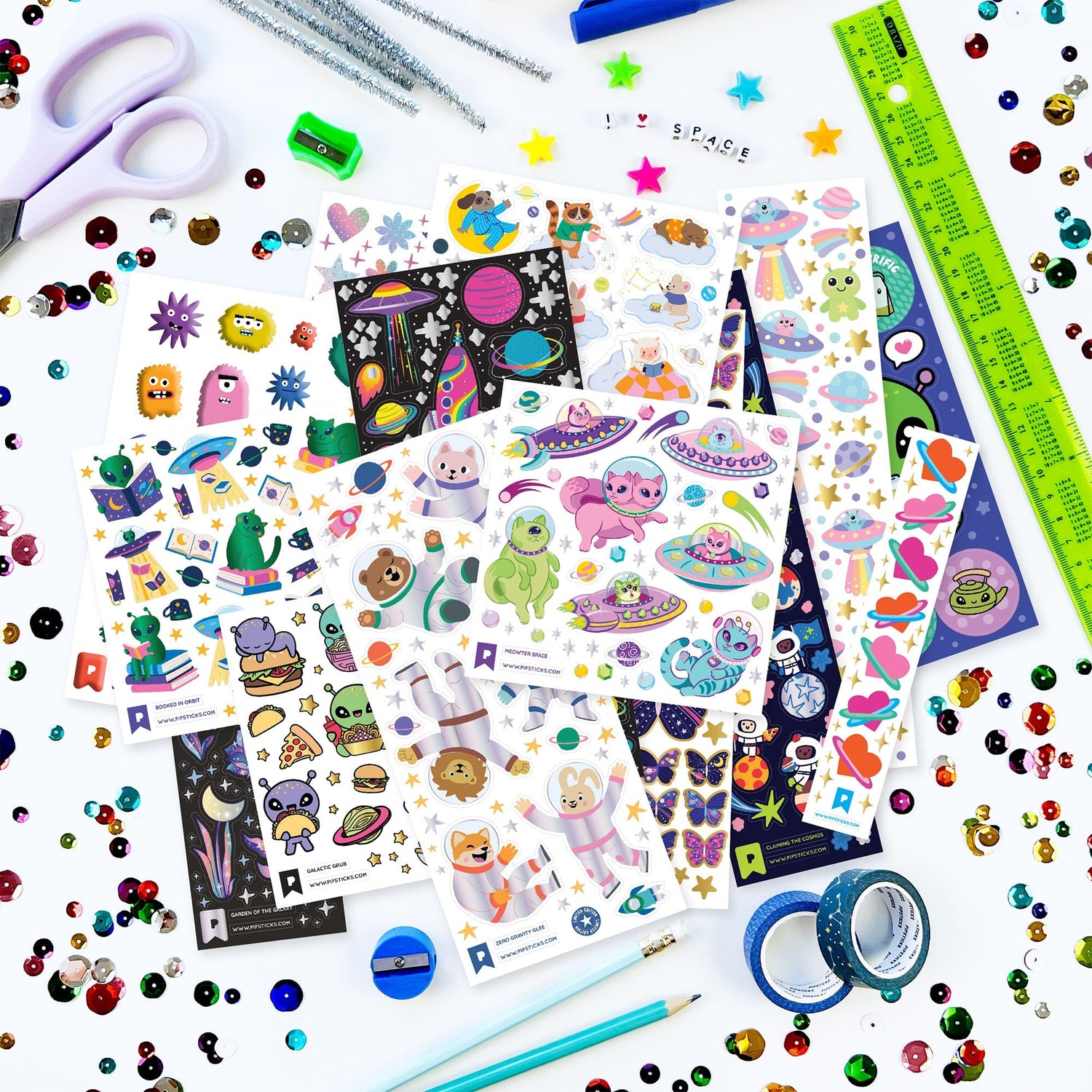 Outerspace Whimsy KID Sticker Pack