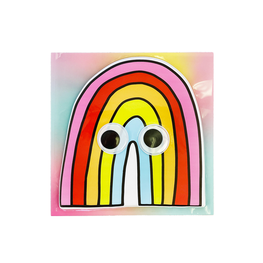 Googly Eye Rainbow Super Big Puffy