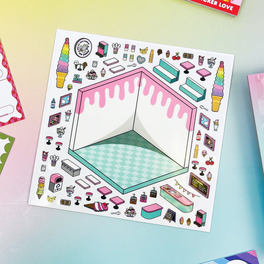 Floats & Fries Isometric Stickers