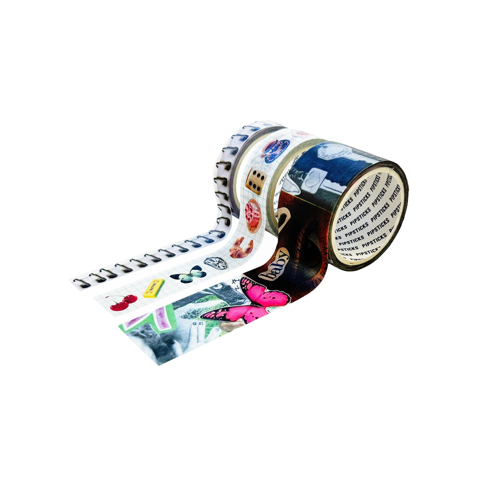 Haricot Vert Ephemera  Washi Tape Set of 3