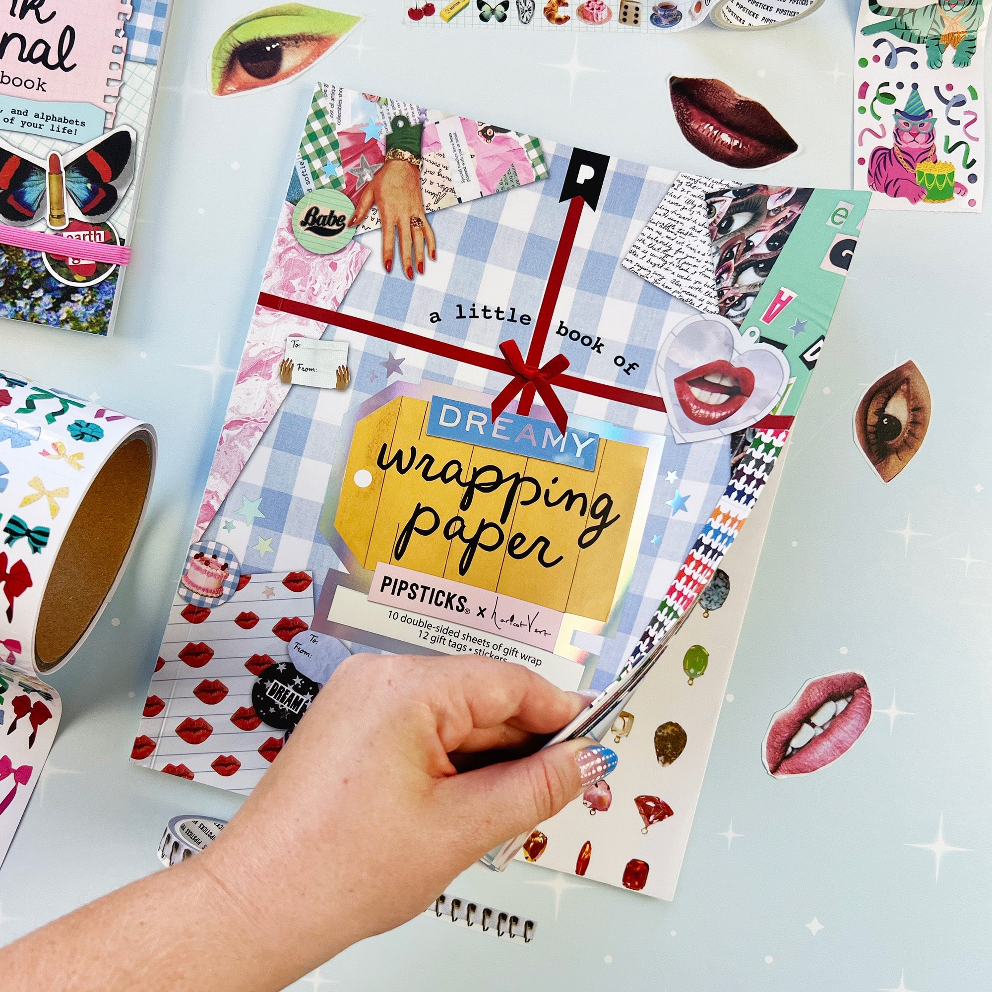 Haricot Vert Dreamy Wrapping Paper Book