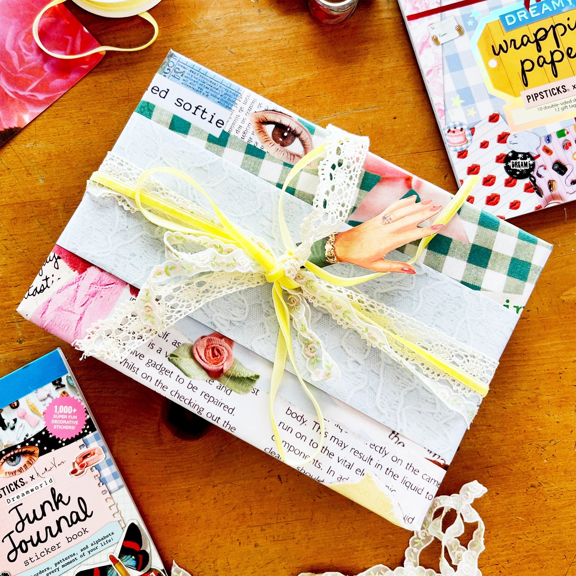 Haricot Vert Dreamy Wrapping Paper Book
