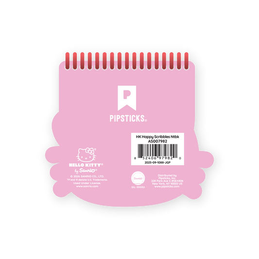 Hello Kitty Happy Scribbles Spiral Notebook