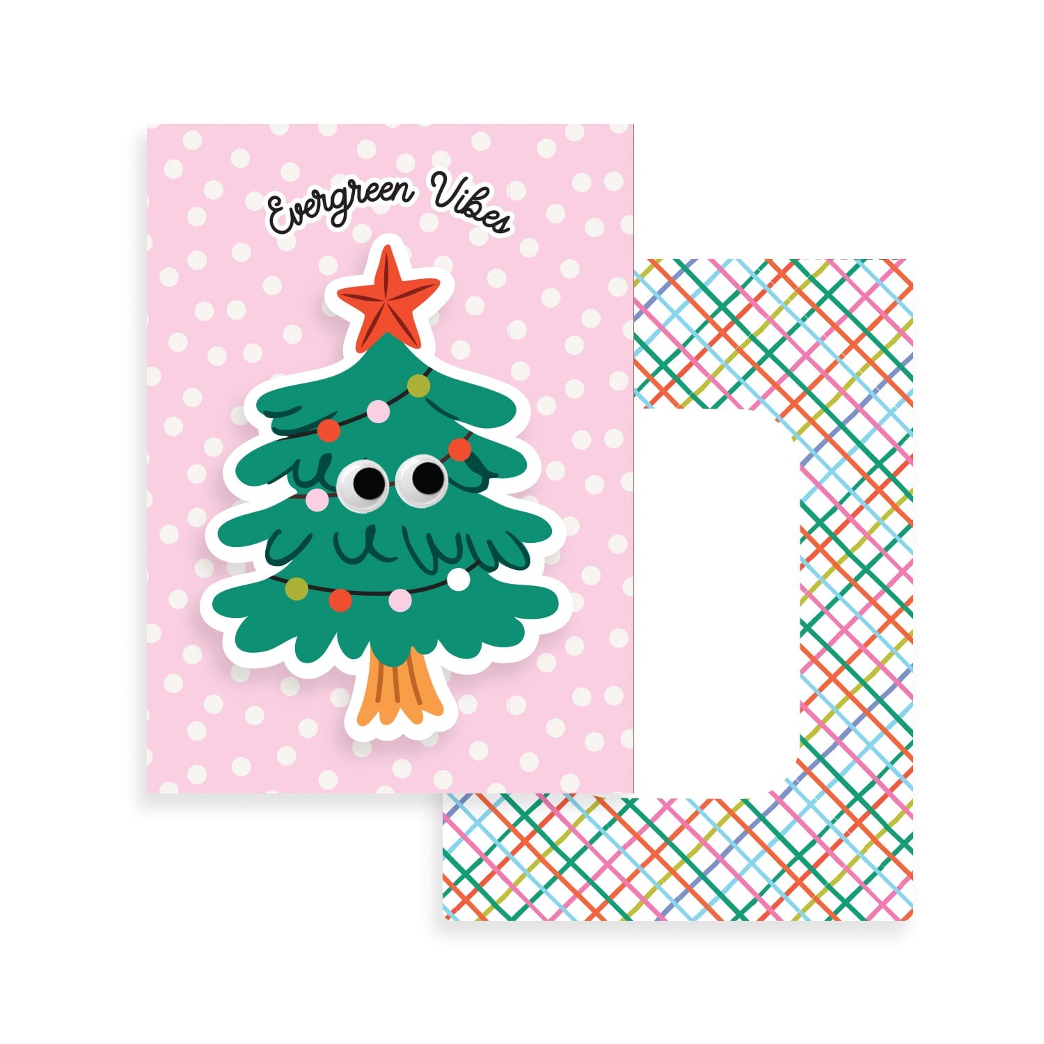 Evergreen Vibes Big Puffy Greeting Card