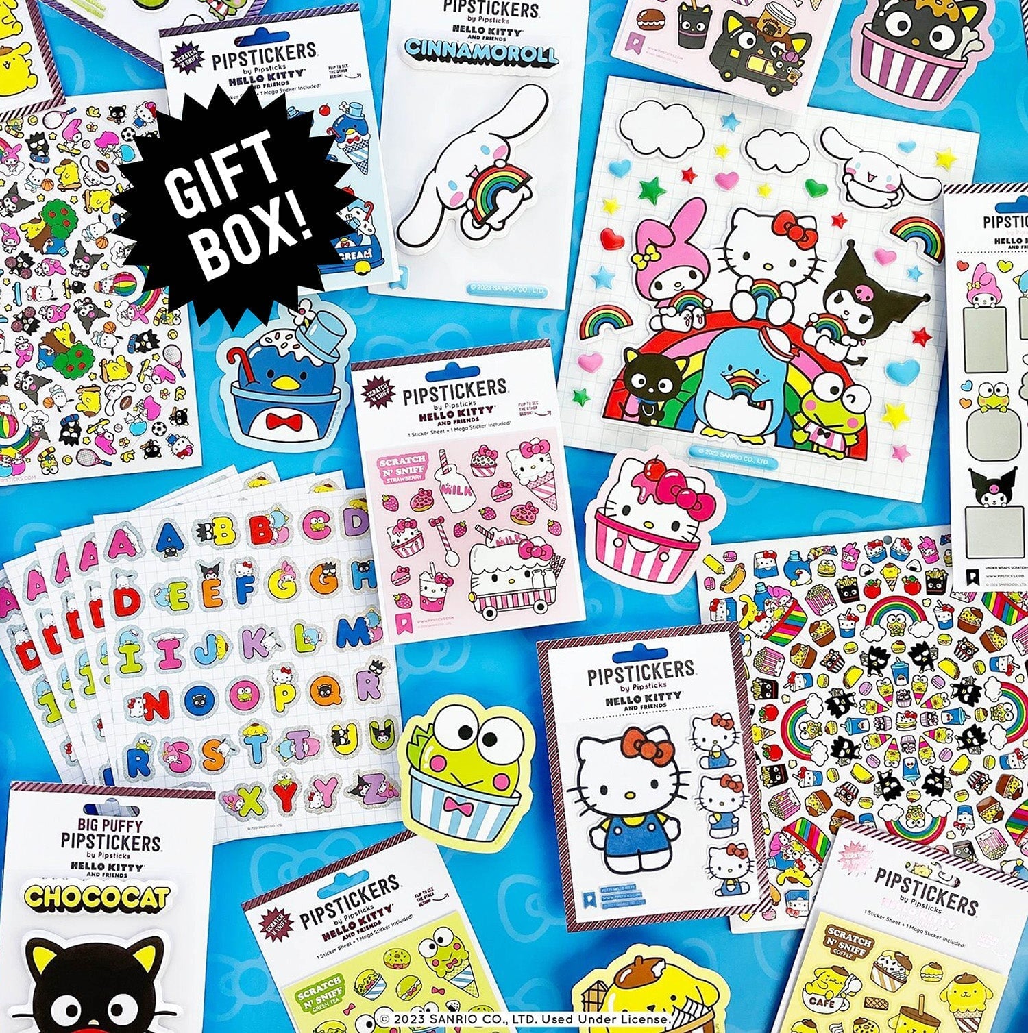 Pipsticks + Hello Kitty and Friends Sticker Gift Box