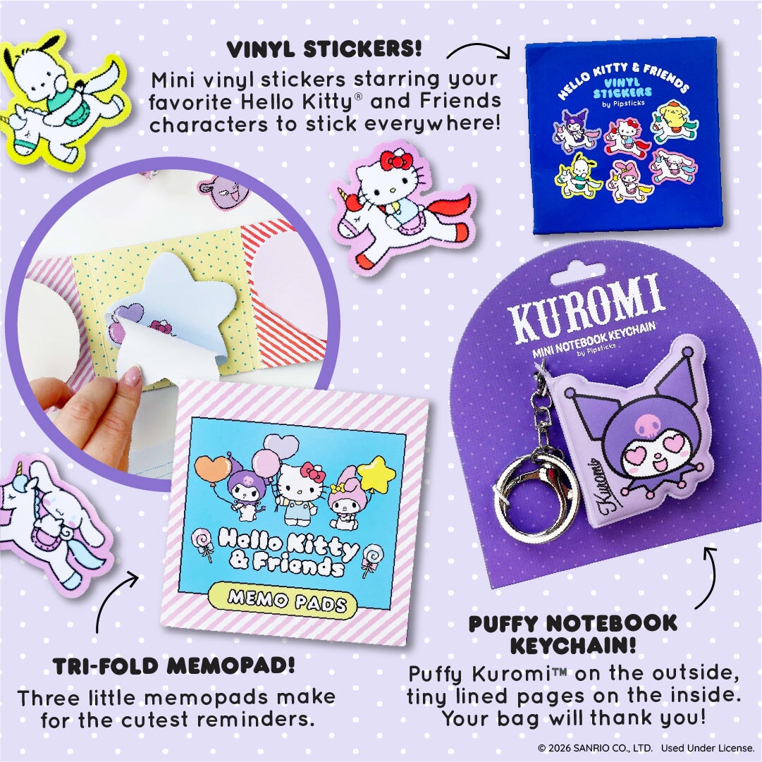 Pipsticks + Hello Kitty Magic & Mischief Stationery Box