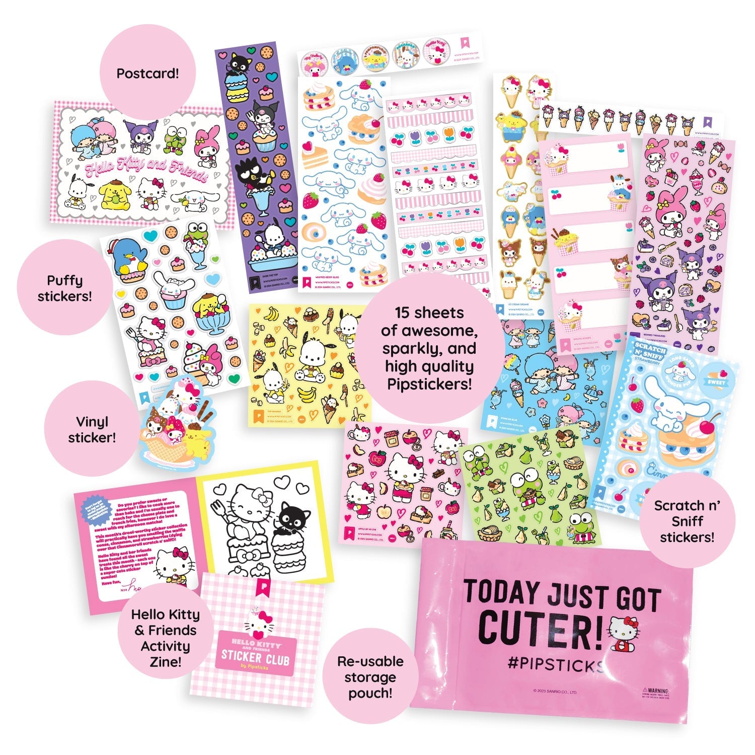 Sweet Soiree Hello Kitty and Friends Sticker Pack