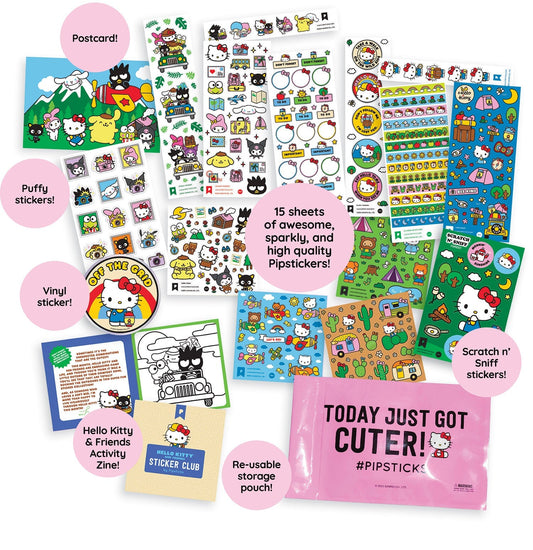 Camping cuties Hello Kitty and Friends Sticker Pack