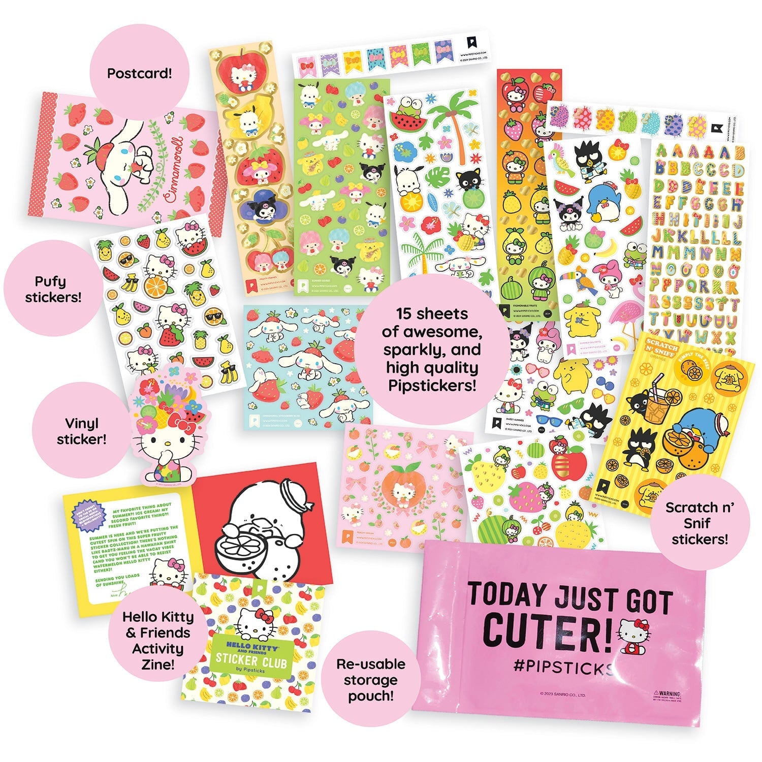 Fruitful Fun Hello Kitty and Friends Sticker Pack