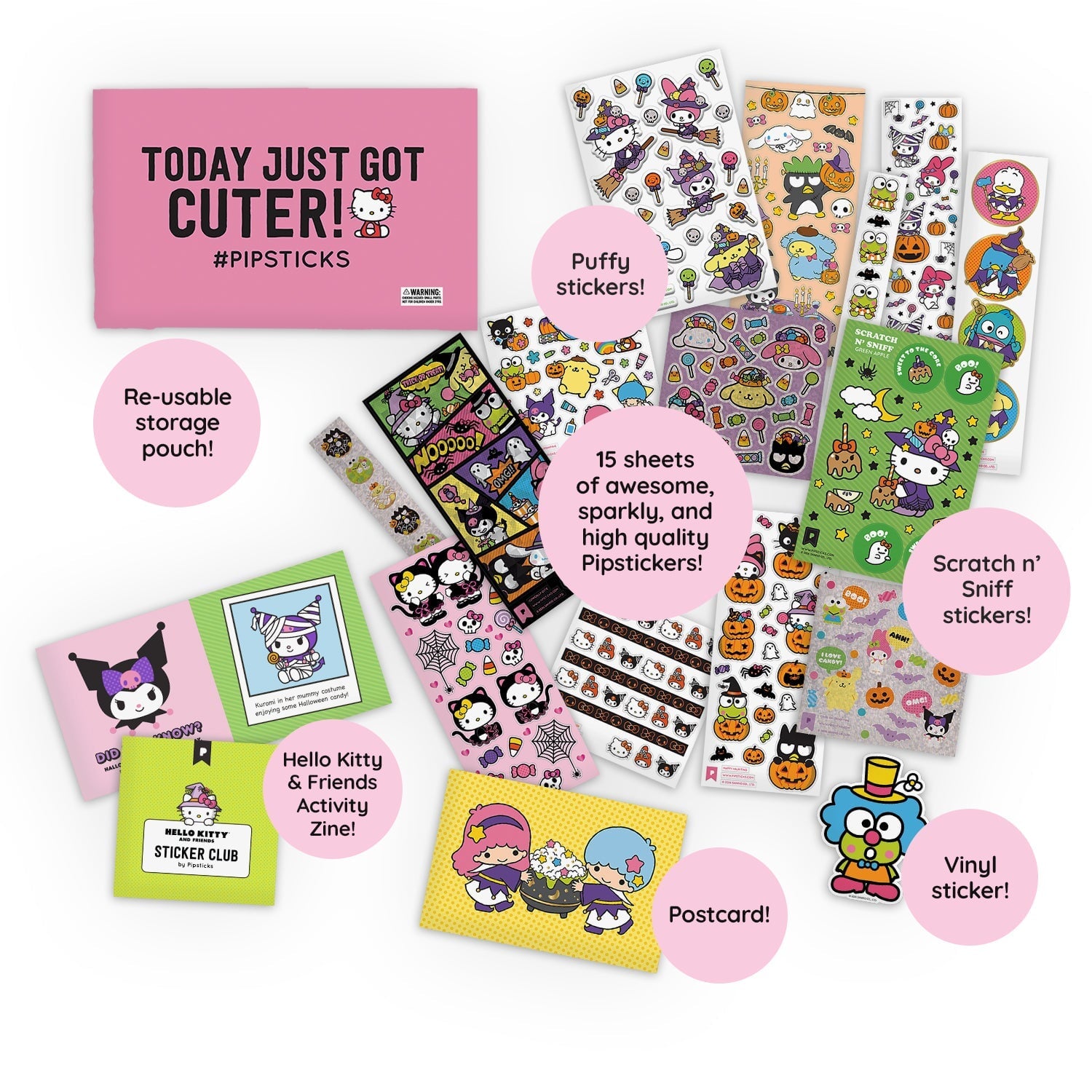 Hello Kitty & Friends Halloween Sticker Pack