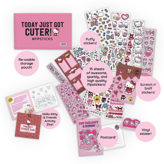 I Heart You Hello Kitty Sticker Pack