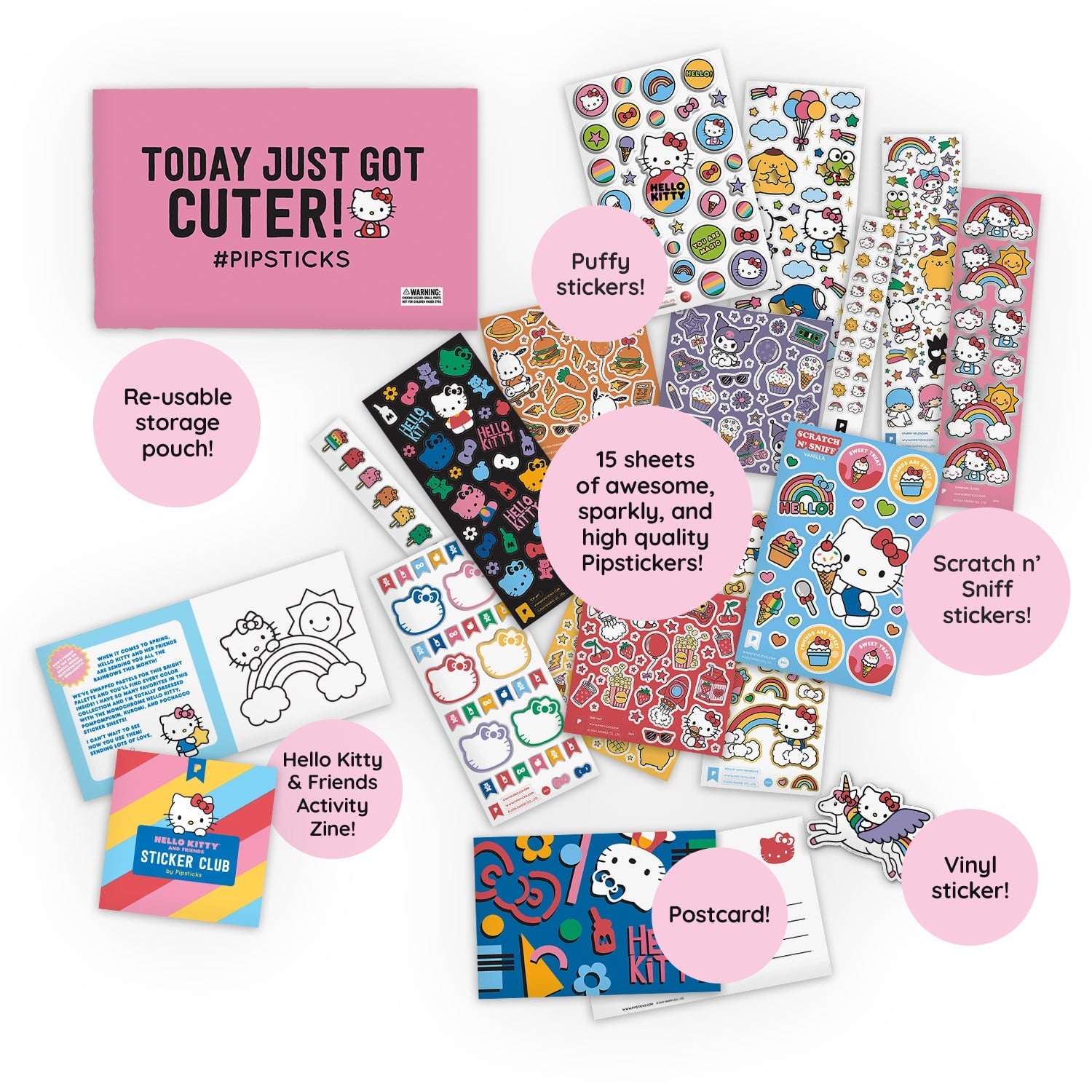 Rainbow Magic Mix Hello Kitty Sticker Pack